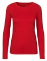 Dames T-shirt Neutral Long Sleeve Rood